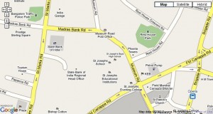 St. Joseph's Boys High School, Museum Road, Bangalore - Location Map